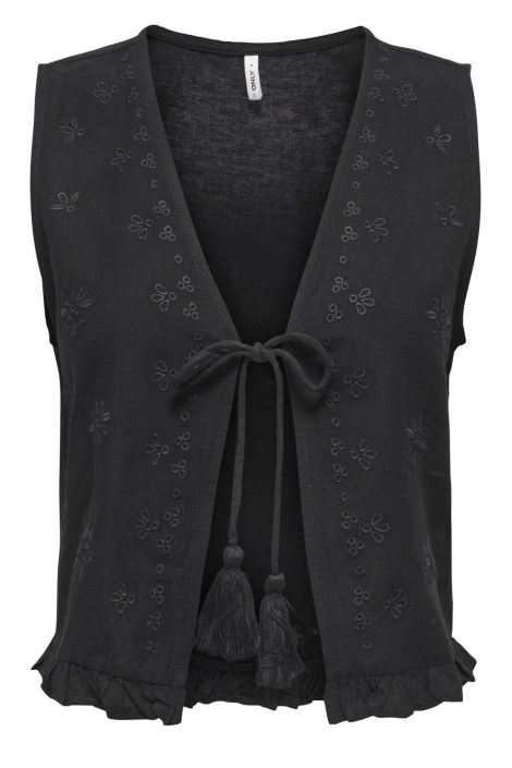 Only onljakiri linen s/l emb vest ptm
